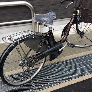 地域限定送料無料 ヤマハ パス ナチュラ 新基準 子供乗せ 8,7AH 茶