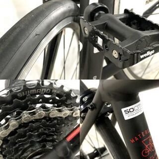 札幌近郊送料無料　TREK DOMANE AL2 トレック ドマーネ AL2 50cmサイズ 16速 ブラック アルミフレーム シマノ ロードバイク 自転車の画像