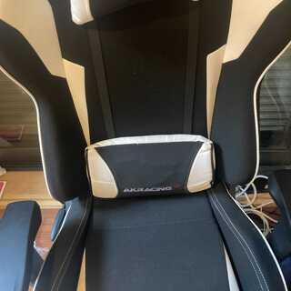 AKRACING ゲーミングチェア WOLF-WHITE 白の画像