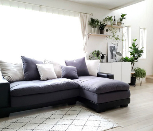 ニトリの3人掛けL字ソファ