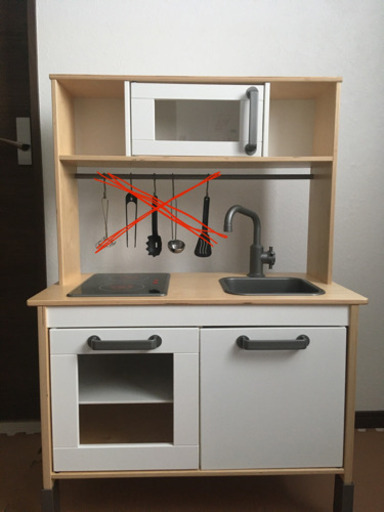 おまけつき！IKEA DUKTIG イケア　ままごとキッチン (レンジ付き) 