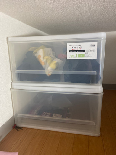 【美品】透明プラケース 引き出しタイプ