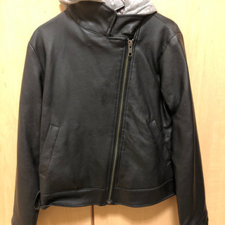 レザージャケット🏍130cm ✨合成皮革