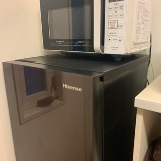 電子レンジ　日立　フラット　飲み物温め　解凍　シンプル　ホワイト  の画像