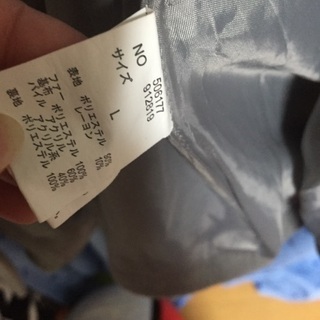 ファー ロングコート レディース Lの画像