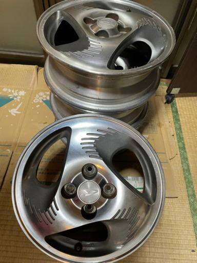 希少品　ビレット風　14インチ ダイハツ純正オプション　アルミホイール 4本セット