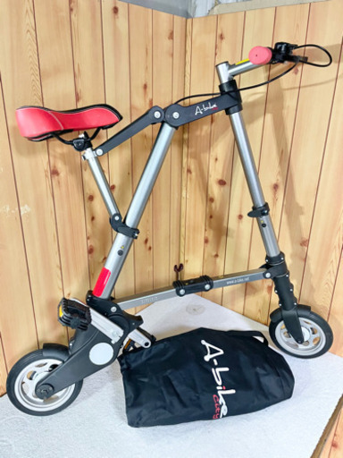 美品 A-bike City エーバイク 軽量 折り畳み式 自転車 ケース付き