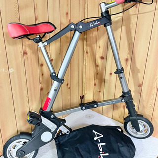 美品 A-bike City エーバイク 軽量 折り畳み式 自転車 ケース付き