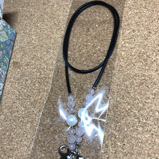 新品　天然石＆シェルパール　マスクコード　50cmの画像
