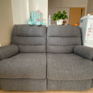 ニトリ 二人掛け電動ソファ グレー