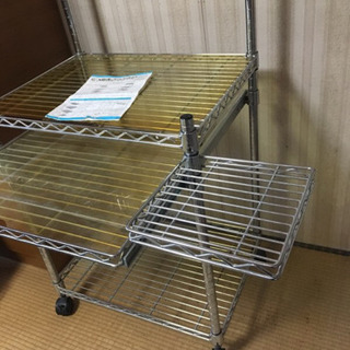 （値下げ）メタルラックパソコンデスク（アイリスオーヤマ  MRP-615)の画像