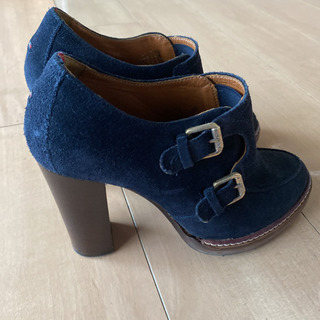 TOMMYHILFIGER ブーティ　37 ネイビーの画像