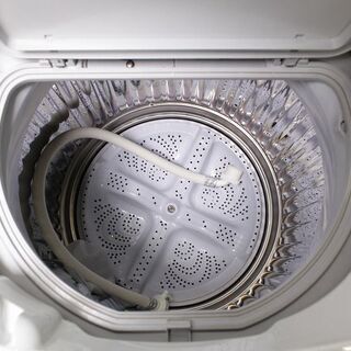 R2736) SHARP 中古シャープ 縦型洗濯乾燥機 ES-TX5B-N　ゴールド系 [洗濯5.5kg /乾燥3.5kg /ヒーター乾燥 /上開き] 2018年製! 洗濯機 店頭取引大歓迎♪