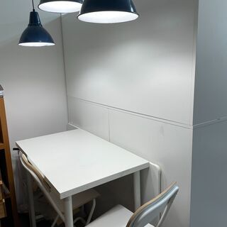 ikea  ガッラント（収納）・フランクリンバースツール（椅子2脚）・リンモン（机） 譲りますの画像