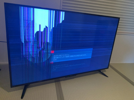 【ジャンク品　液晶割れ　2020年製　シャープ　50インチ　液晶テレビ