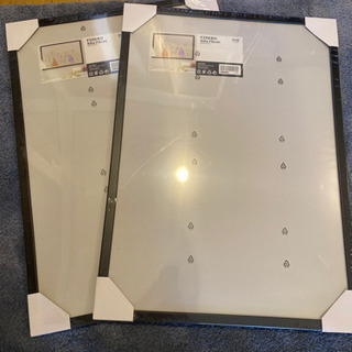 IKEA FISKBO 50x70cm フレーム　黒　2個セット...