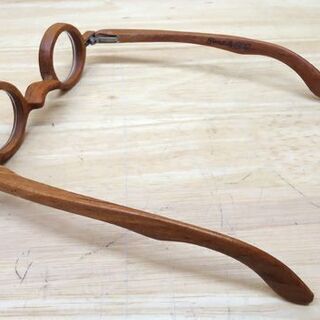 Glass工房602 メガネフレーム 木製 度入りレンズ付き グラス工房