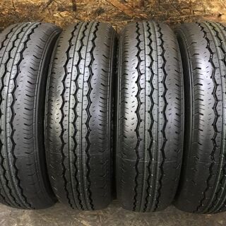 新車外し 2020年製 BS ECOPIA RD613 195/80R15 107/105N LT 15インチ 夏タイヤ 4本 ハイエース キャラバン等　(TF460) クレジットカード QR決済可能