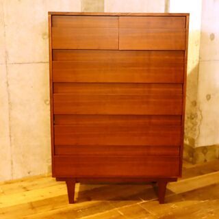 希少　unico エディット EDIT トールチェスト ウォールナット　廃盤品 unico(ウニコ)のEDIT(エディット)シリーズ 5段トールチェストです