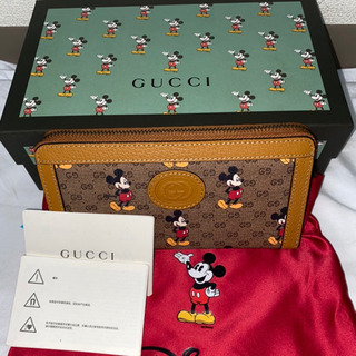 GUCCI ディズニー　コラボ　長財布　ミッキー　美品　付属品付...