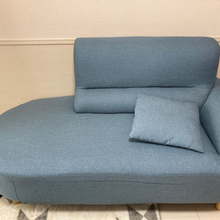 2人がけソファ　無料　(ビーカンパニー　candyシリーズ　スカイ)