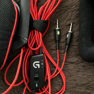 LOGICOOL ステレオゲーミングヘッドセット G230 ロジクール ヘッドホン 赤黒 イヤホンの画像