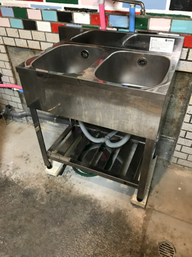 シンク2槽業務用