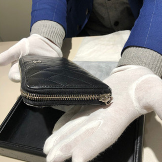 シャネル財布　マトラッセ　ラムスキンの画像