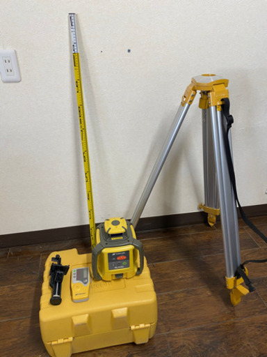 TOPCON トプコン ローテーティングレーザー RL-H4C レベルセンサー LS-80A  三脚、スケール棒付き