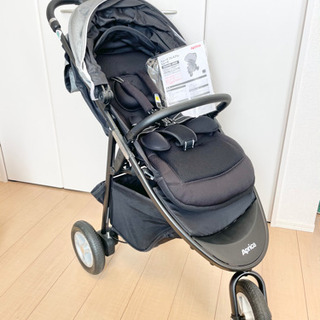 Aprica スムーヴ プレミアム グレー 三輪ベビーカー 美品 アップリカ