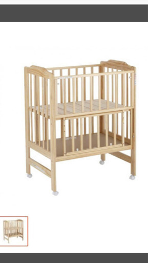 [ミニサイズ]ハイシート ベビーベッド ナチュラル