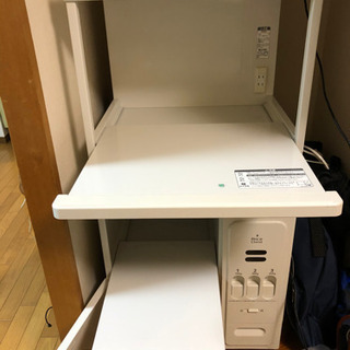 電子レンジ台　米収納込みの画像