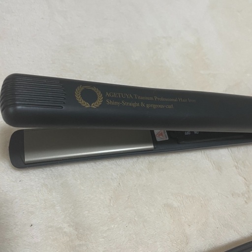 ヘアアイロン コテ　アゲツヤ　AGETUYA ストレートアイロン