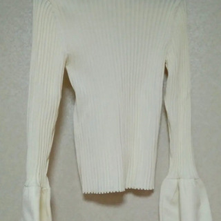 Lily Brown リリーブラウン リブニット オフホワイト 新品の画像