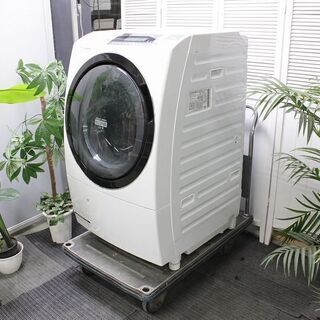 R2748) HITACHI 中古日立　ヒートリサイクル 風アイロン ビッグドラム スリム　洗濯10kg/乾燥6kg　BD-S8600L（W）ピュアホワイト 2014年製! 洗濯機 店頭取引大歓迎♪