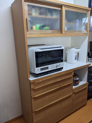キッチンボード 食器棚 120cm ダイニングボード 食品棚