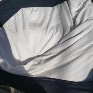 MUJI 無印良品 ビーズソファ デニム柄 の画像