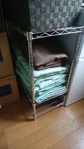 3段ユニットシェルフ金属製ワイヤーラック