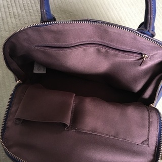 ブルー　カジュアルバッグの画像