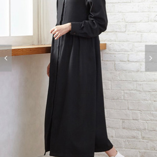 ベルメゾン　マタニティ ガウン ワンピース　ブラック