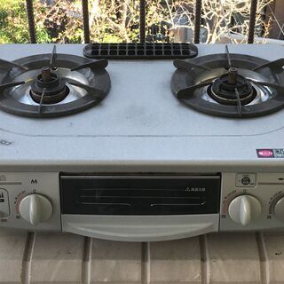 【無料】リンナイ 都市ガス12A13A用 2口ガスコンロ