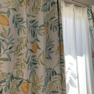 ニトリ　レモンカーテンの画像