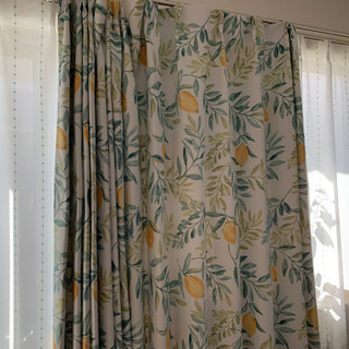 ニトリ　レモンカーテンの画像