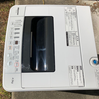 洗濯機　Hisense製　4.5kg 2018年購入品　中古品の画像