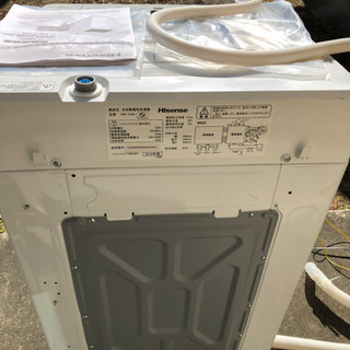 洗濯機　Hisense製　4.5kg 2018年購入品　中古品の画像