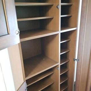 本日21日15時削除予定※全身鏡付シューズボックス　の画像