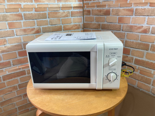 山善　単機能レンジ　KYZ–700T 2018年製