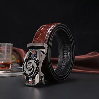 自動バックル　★メンズベルト　自動バックル