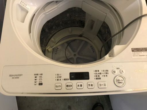 JH01629 SHARP洗濯機　ES-GE5D-W 2020年製　5.5Kg