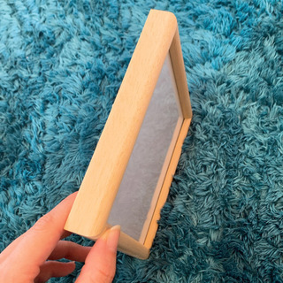 (2枚セット)木目 ウッド 額縁 フレーム 写真立て の画像